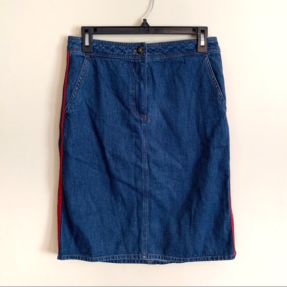 NWT Boden Penny Denim Skirt Mid Vintage Wash Sz 6 - Picture 3 of 7